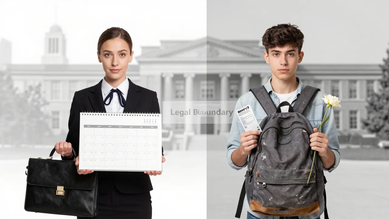 Split portrait contrasting professional escort with sugar baby, showing different forms of support in London.